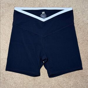 JoyLab Women's Black Bike Shorts with White Trim